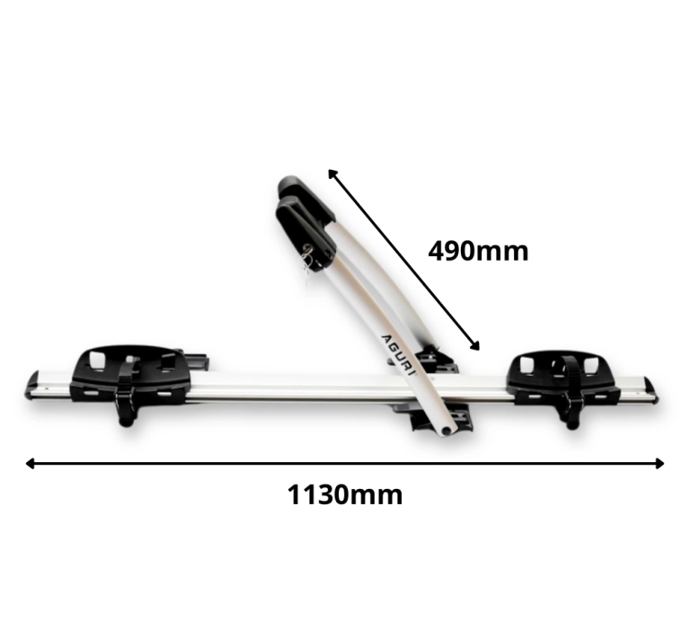 Uchwyt rowerowy na dach AGURI ACUDA III MINI Silver - Dla Juniora